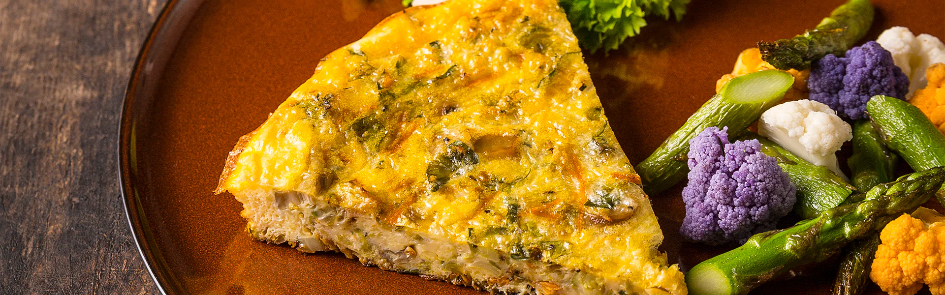 Frittata made with leftover Brussels Sprouts