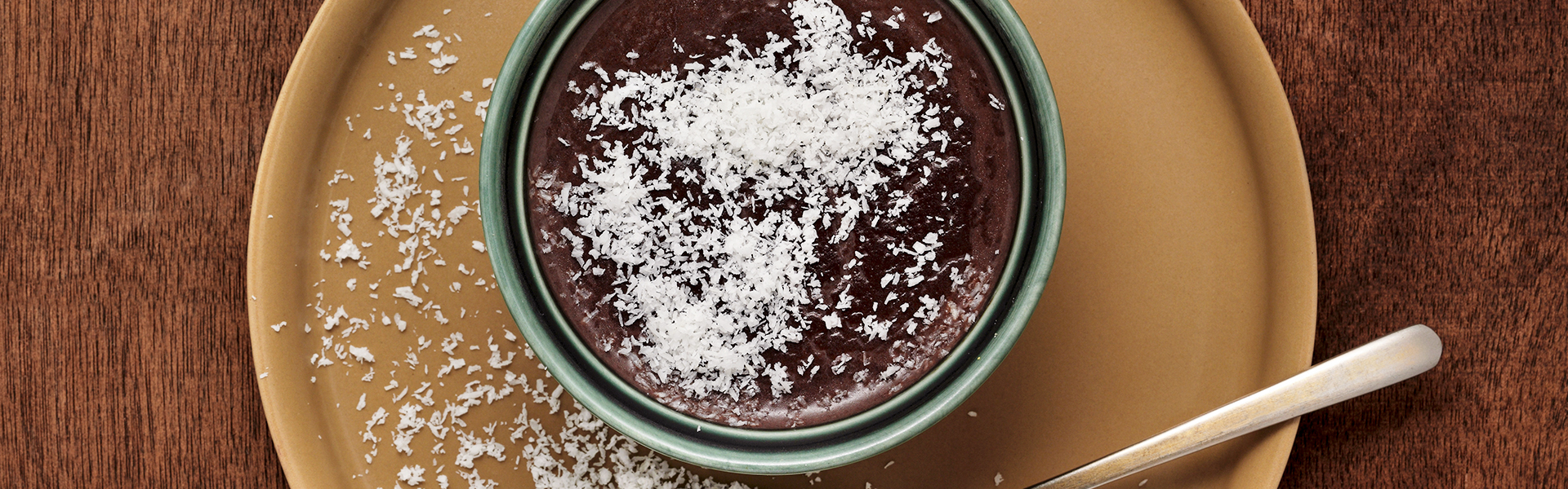 Vegan Rice Pudding with Chocolate